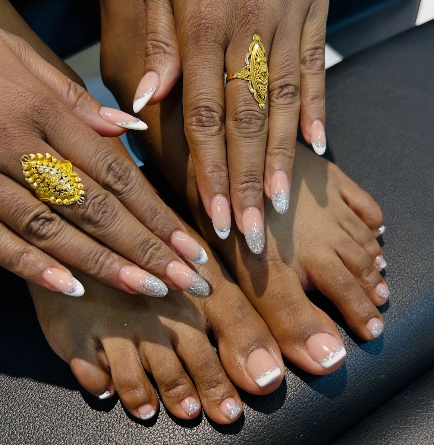 Manicure and pedicure at VR Salon